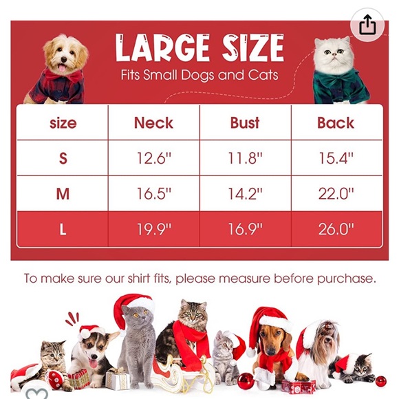 Large Buffalo green plaid shirt for dog - Picture 2 of 3